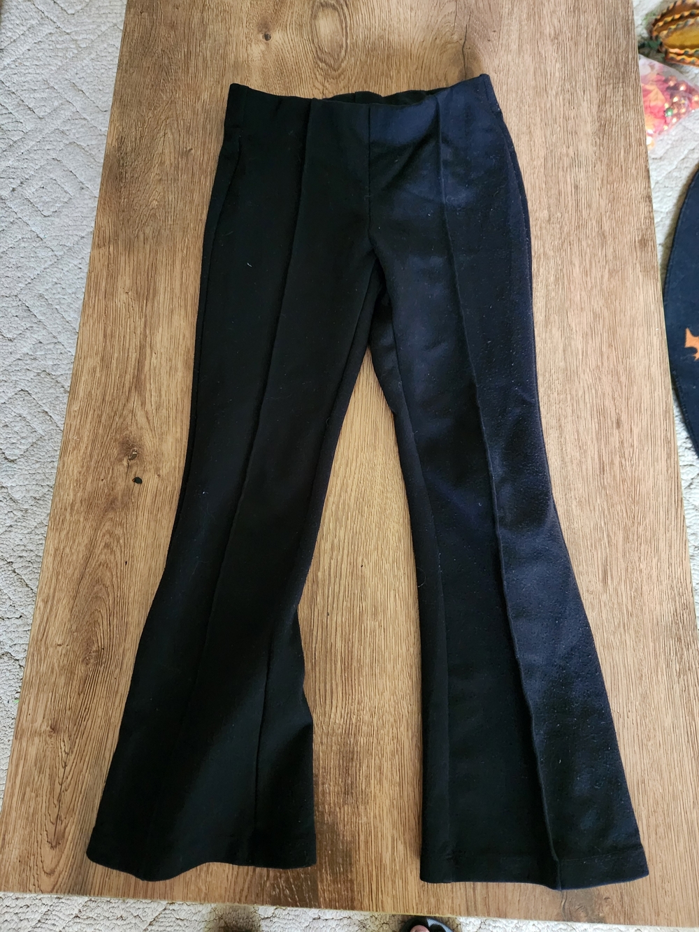 Classic Black Flared Kids Pants